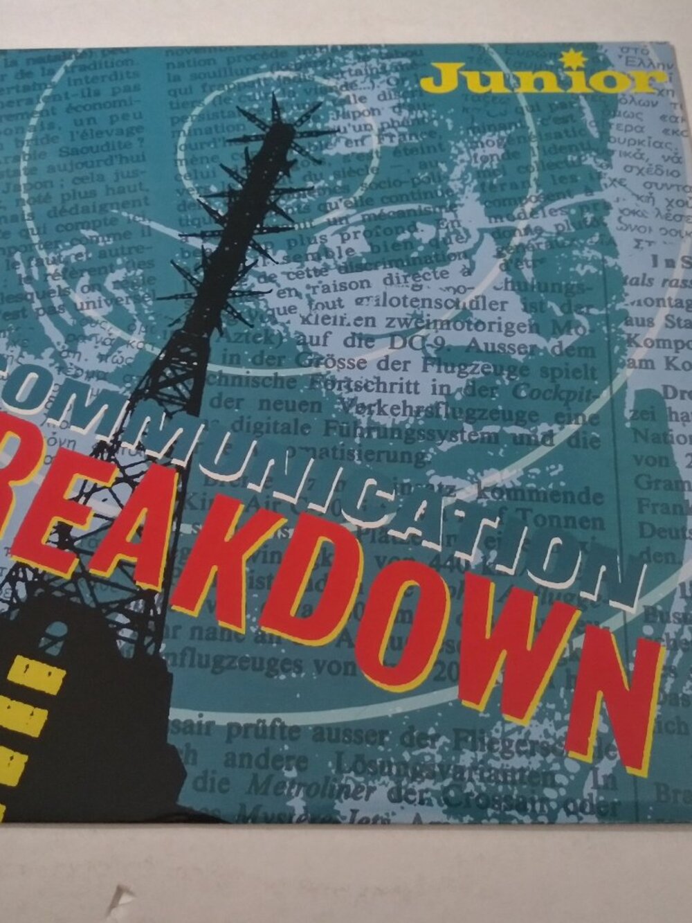 Junior – Communication Breakdown NM Original France Import 12 Single Record 1983